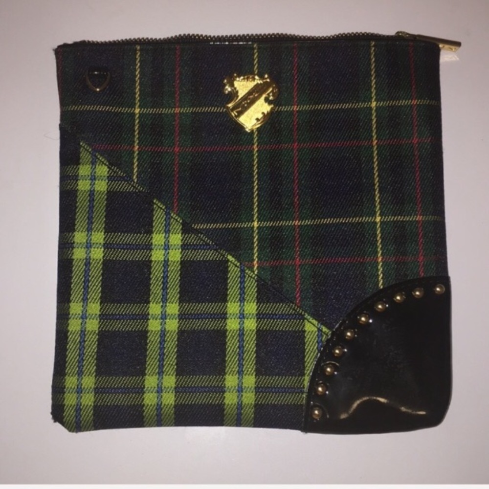 MAC Plaid makeup bag NWOT